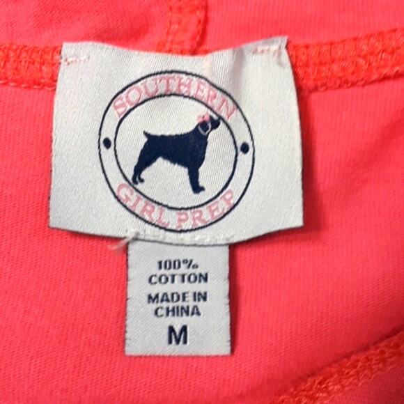 Women Sz M Pink Logo Graphic Hoodie Sweatshirt Southern Girl Preppy Y2K - Picture 5 of 12